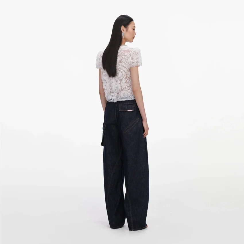 White Tulle Lace Top White Tulle Lace Top
