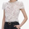 White Tulle Lace Top White Tulle Lace Top