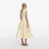 Yellow Cotton Midi Dress