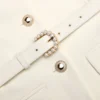 Yellow Crepe Tailored Midi Dress