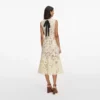 Yellow Crochet Lace Midi Dress Yellow Crochet Lace Midi Dress