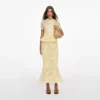 Yellow Floral Crochet Midi Dress Yellow Floral Crochet Midi Dress