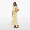 Yellow Floral Crochet Midi Dress Yellow Floral Crochet Midi Dress