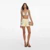 Yellow Floral Linen Shorts Yellow Floral Linen Shorts