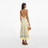 Yellow Floral Midi Dress Yellow Floral Midi Dress