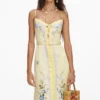 Yellow Floral Midi Dress Yellow Floral Midi Dress