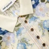 Yellow Floral Organza Blouse Yellow Floral Organza Blouse