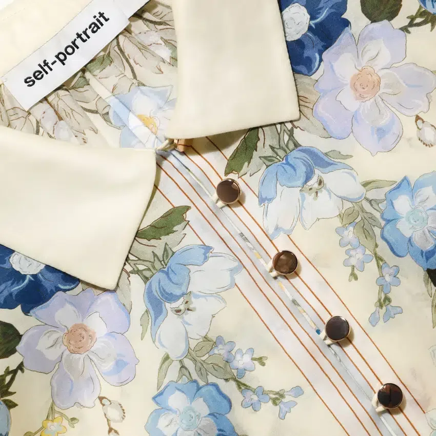 Yellow Floral Organza Blouse Yellow Floral Organza Blouse