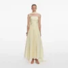 Yellow Georgette Scarf Midi Dress Yellow Georgette Scarf Midi Dress