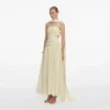 Yellow Georgette Scarf Midi Dress Yellow Georgette Scarf Midi Dress