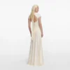 Yellow Jersey Draped Maxi Dress Yellow Jersey Draped Maxi Dress
