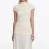 Yellow Jersey Draped Maxi Dress Yellow Jersey Draped Maxi Dress