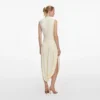 Yellow Jersey Wrap Midi Dress Yellow Jersey Wrap Midi Dress