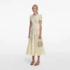 Yellow Lace Embellished Midi Dress Yellow Lace Embellished Midi Dress