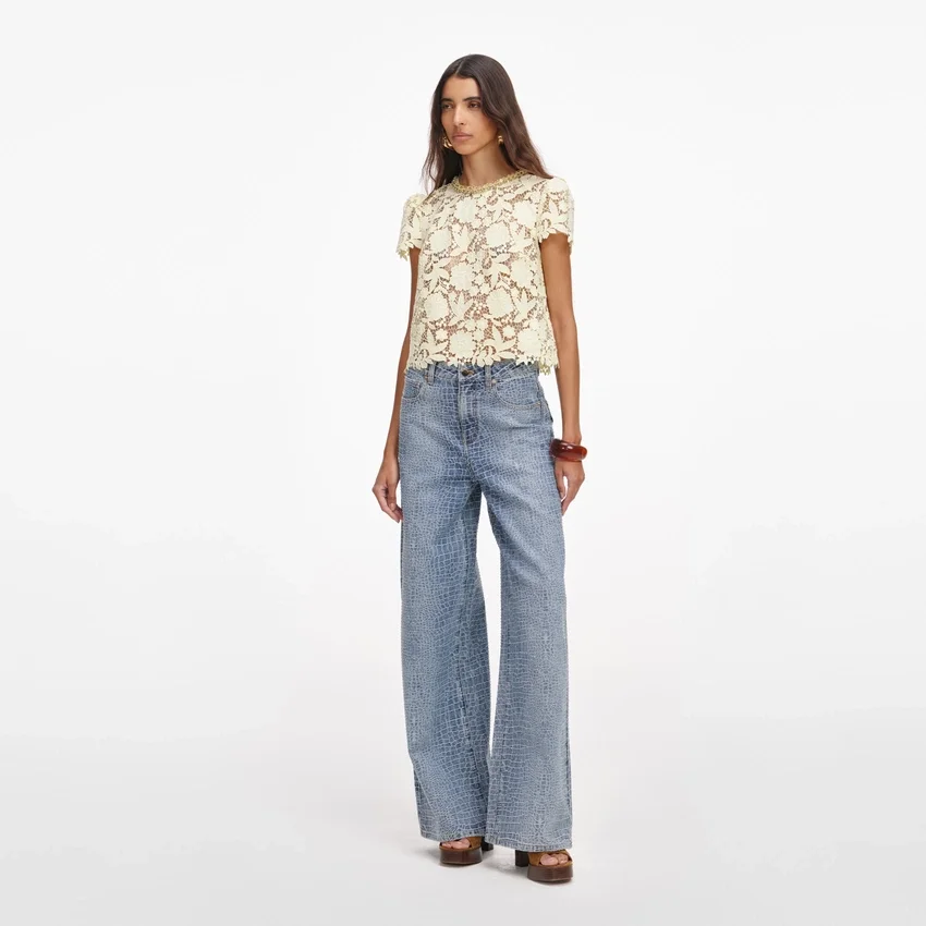 Yellow Lace Top Yellow Lace Top