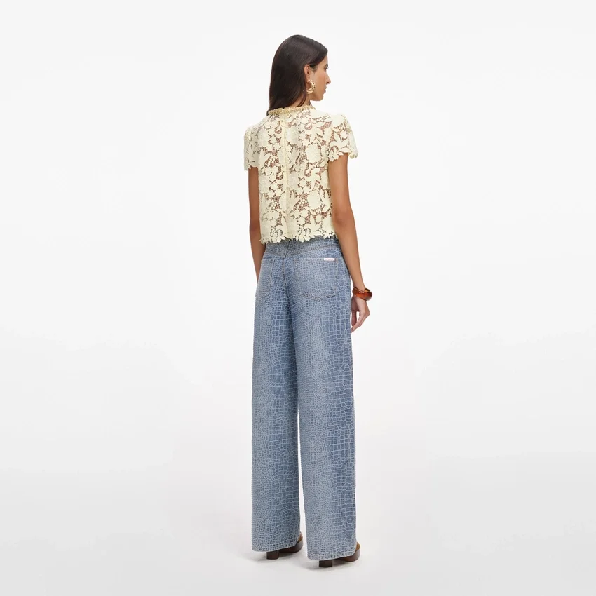 Yellow Lace Top Yellow Lace Top