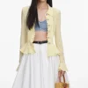 Yellow Pointelle Cardigan Yellow Pointelle Cardigan