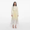 Yellow Satin Lace Midi Dress Yellow Satin Lace Midi Dress
