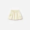 Yellow Satin Sequin Flower Skirt Yellow Satin Sequin Flower Skirt