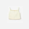 Yellow Satin Sequin Flower Top Yellow Satin Sequin Flower Top