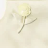 Yellow Satin Sequin Flower Top Yellow Satin Sequin Flower Top