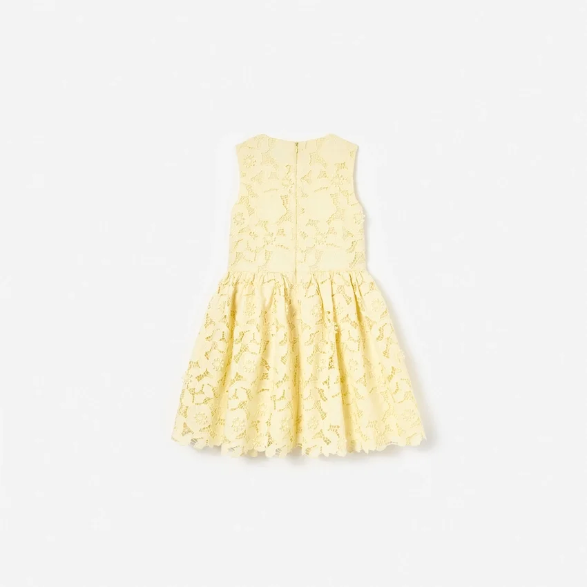 Yellow Sleeveless Lace Dress Yellow Sleeveless Lace Dress