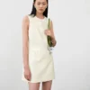 Yellow Taffeta Bow Mini Dress Yellow Taffeta Bow Mini Dress