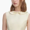 Yellow Taffeta Collared Midi Dress Yellow Taffeta Collared Midi Dress