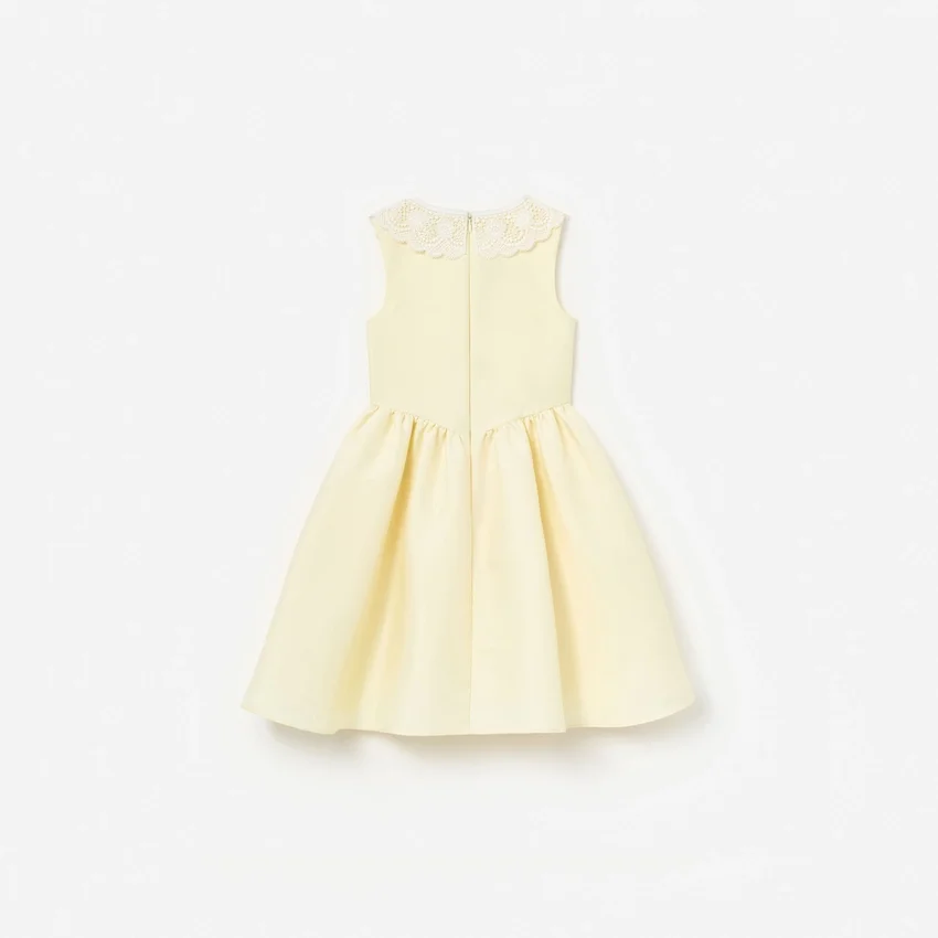 Yellow Taffeta Lace Dress Yellow Taffeta Lace Dress