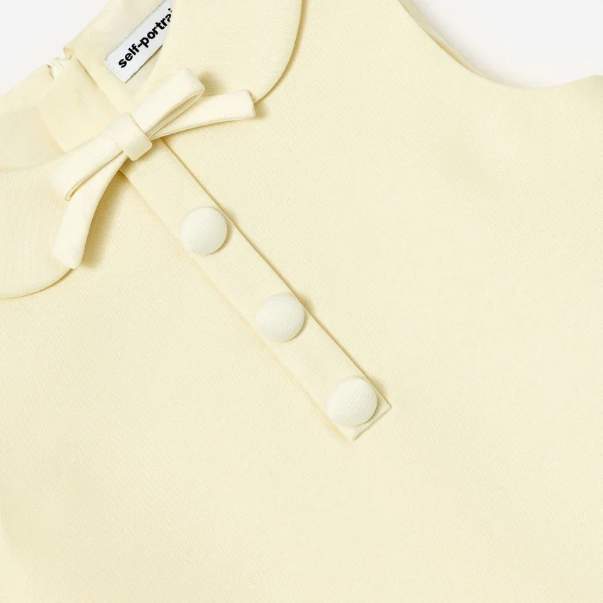 Yellow Taffeta Shift Dress Yellow Taffeta Shift Dress