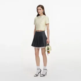 Yellow Taffeta Top
