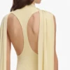 Yellow Viscose Knit Scarf Maxi Dress Yellow Viscose Knit Scarf Maxi Dress